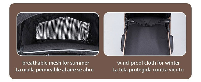 Compact Baby 3 in 1 Stroller Multifunctional Car Seat Stroller for Newborns Pushchair 0-36 months