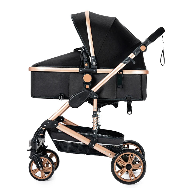 Compact Baby 3 in 1 Stroller Multifunctional Car Seat Stroller for Newborns Pushchair 0-36 months