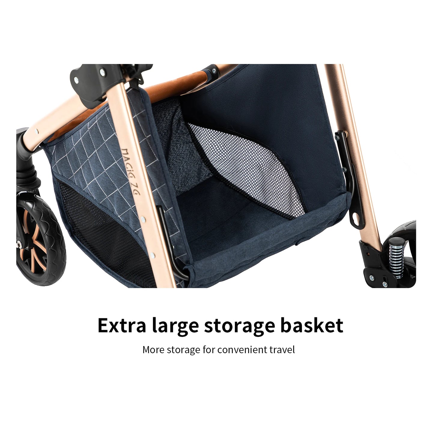 Baby Stroller 3‑in‑1 Travel System Pushchair Lightweight