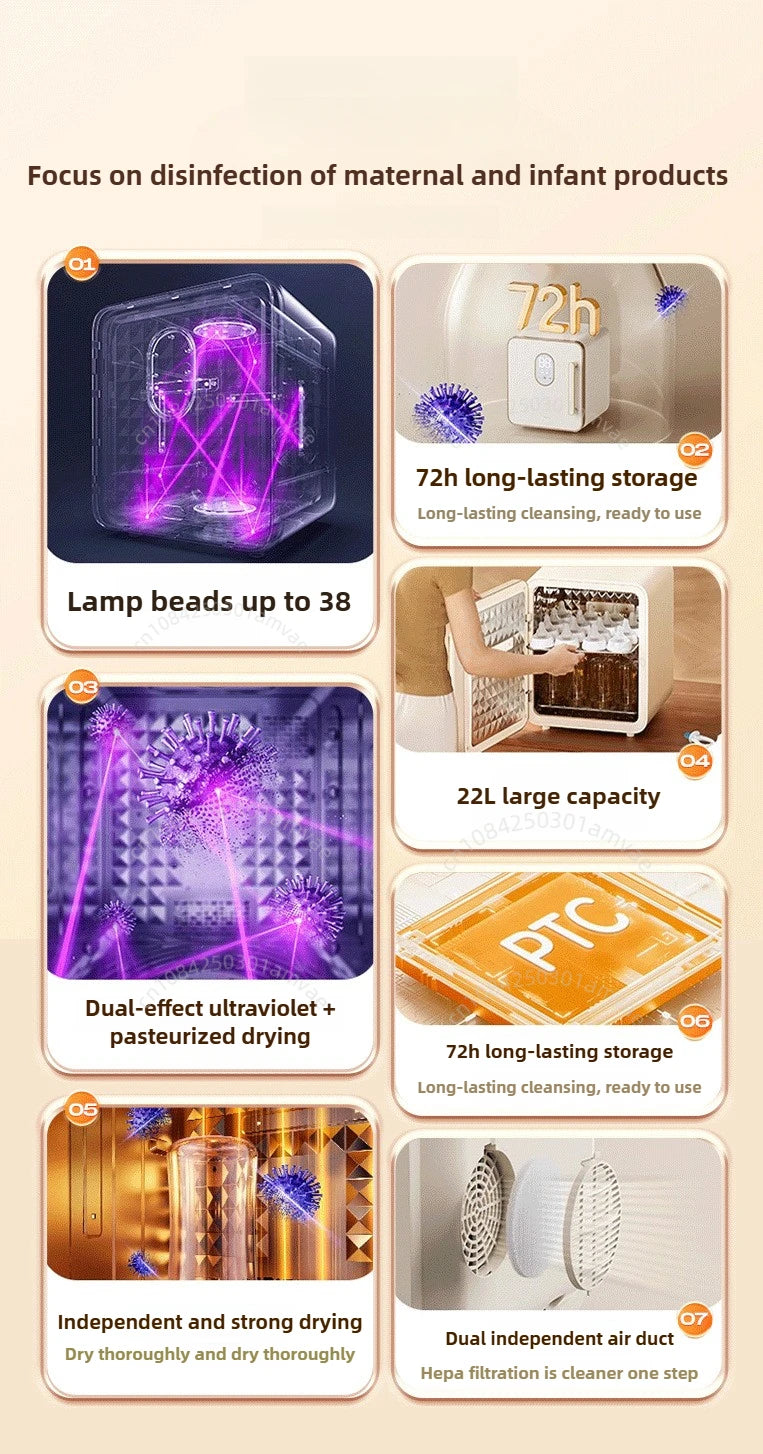 Two-in-one Bottle Sterilizer Ultraviolet Sterilization and Drying Function Special Sterilizer for Baby Products