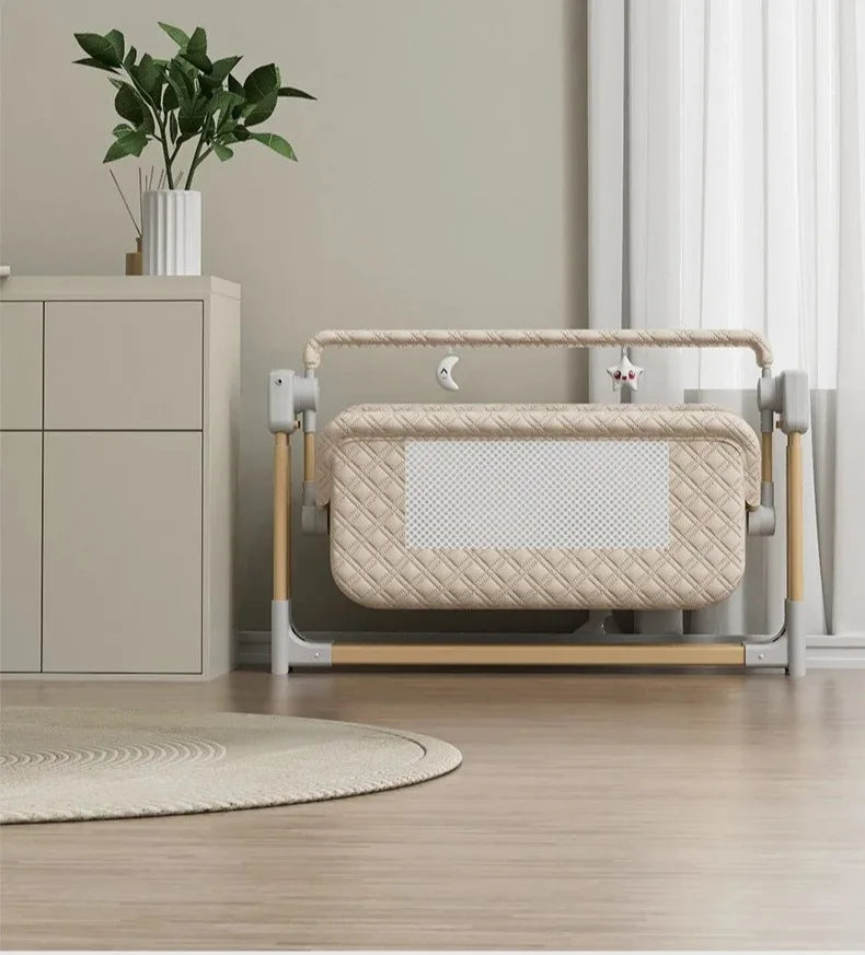 New Electric Baby Rocking Bed with Mosquito Portable Home Baby Rocking Bed Crib