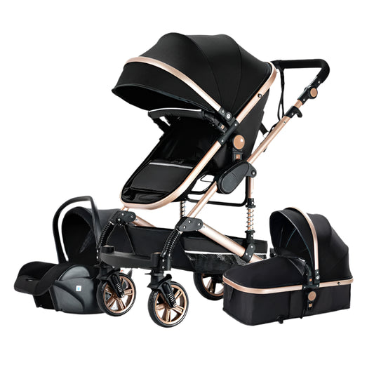Compact Baby 3 in 1 Stroller Multifunctional Car Seat Stroller for Newborns Pushchair 0-36 months