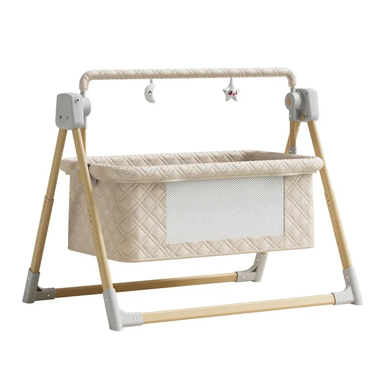 New Electric Baby Rocking Bed with Mosquito Portable Home Baby Rocking Bed Crib